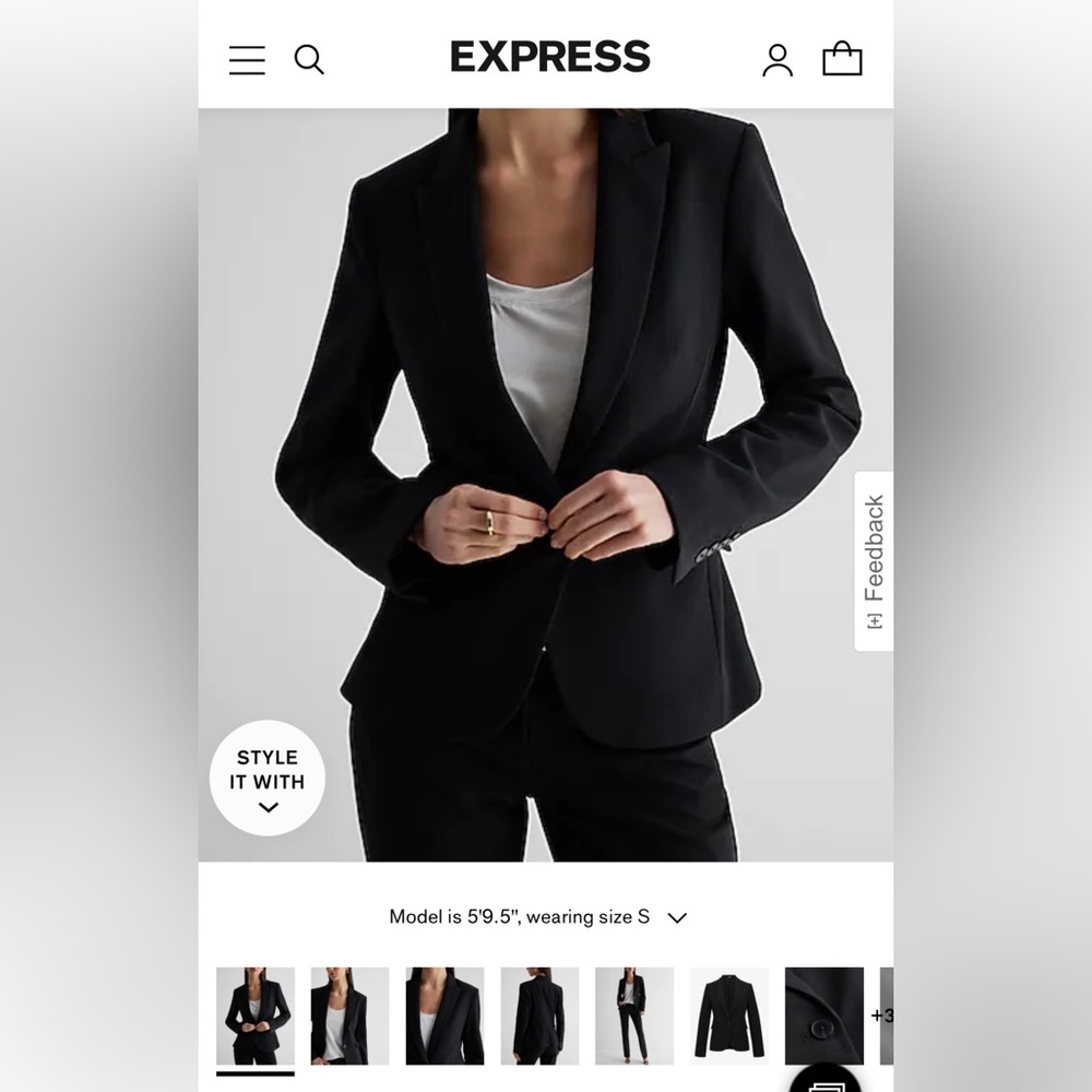Express Black Blazer Women’s Size 8
